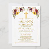 Waterverf Gemengde Floral Gold First Community Kaart (Voorkant)