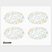 Waterverf Gemengde Floral Lijst labels (Vel)