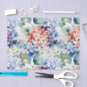 Waterverf Gemengde Kleur Hydrangea Flowers Tissuepapier (Craft)