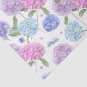 Waterverf Gemengde tuin Hydrangea Flowers Tissuepapier (Detail)