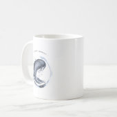 Waterverf Gemini Astrology Zodiac Sign | Monogram Koffiemok (Voorkant links)