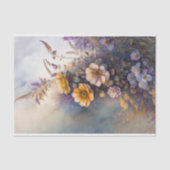 Waterverf gemoute gele paardebloemen tissuepapier (Voorkant)