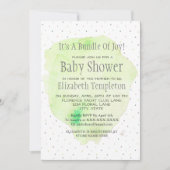 Waterverf Gender Neutrale Baby Shower Kaart (Voorkant)