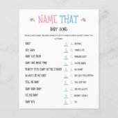 Waterverf Genderbekendheid Naam die Baby Song Game (Achterkant)