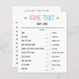 Waterverf Genderbekendheid Naam die Baby Song Game