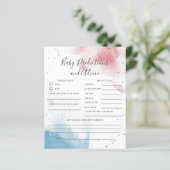 Waterverf Gendergerelateerd spel Baby voorspellen (Staand voorkant)