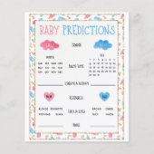 Waterverf Gendergerelateerd spel Baby voorspellen (Voorkant)