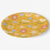 Waterverf genderneutraal Mama naar Bee baby shower Papieren Bordje (Gekanteld)