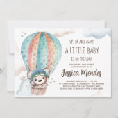 Waterverf Genderneutraal Teddy Bear Baby shower Kaart (Voorkant)