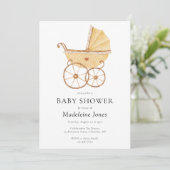 Waterverf Genderneutrale rol Baby shower Kaart (Staand voorkant)