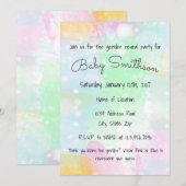 Waterverf Genderonderzoek Uitnodiging (Voorkant / Achterkant)