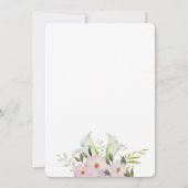 Waterverf Gentle White Calla Birthday Uitnodiging (Achterkant)