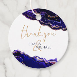 Waterverf Geode Modern Calligrafie Wedding Bedankjes Labels