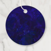 Waterverf Geode Modern Calligrafie Wedding Bedankjes Labels (Achterkant)