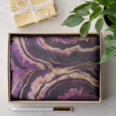 Waterverf Geode Paars Roze Gold Abstract Agate Tissuepapier (Geschenk)