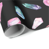 Waterverf Geoden en kristallen Patroon Cadeaupapier (Rol Hoek)