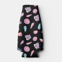 Waterverf Geoden en kristallen Patroon Flesjeskoeler