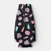 Waterverf Geoden en kristallen Patroon Flesjeskoeler (Achterkant)