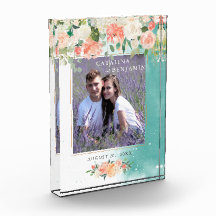 Waterverf Geometric Blush Pink Floral Wedding