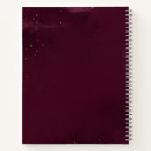 Waterverf Geometric Bouquet Wedding Guest Book Notitieboek (Achterkant)