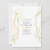 Waterverf Geometric Crystal Bridesmaids Luncheon Kaart (Voorkant)