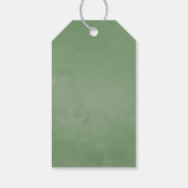 Waterverf Geometric Crystal Greenery Wedding Cadeaulabel (Achterkant)