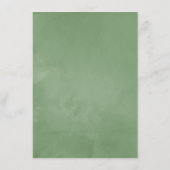 Waterverf Geometric Crystal Greenery Wedding Menu (Achterkant)