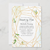 Waterverf Geometric Crystal Shower per mail Kaart (Voorkant)