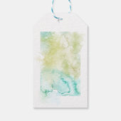 Waterverf Geometric Crystal Wedding Cadeaulabel (Achterkant)