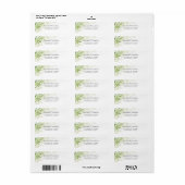 Waterverf Geometric Crystal Wedding Etiket (Full Sheet)