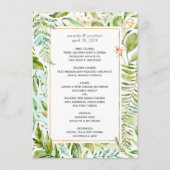 Waterverf Geometric Crystal Wedding Menu (Voorkant)