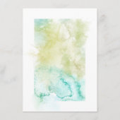 Waterverf Geometric Crystal Wedding Menu (Achterkant)