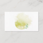 Waterverf Geometric Crystal Wedding Plaatskaartje (Achterkant)