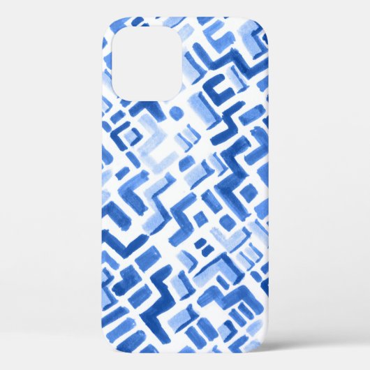 Waterverf geometrisch Abstract naadloos patroon Case-Mate iPhone Case (Achterkant)