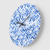 Waterverf geometrisch Abstract naadloos patroon Grote Klok (Hoek)