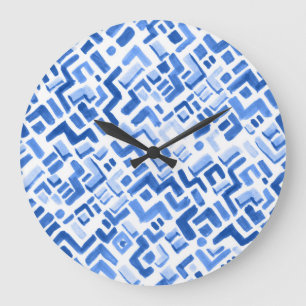 Waterverf geometrisch Abstract naadloos patroon Grote Klok