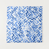 Waterverf geometrisch Abstract naadloos patroon Wandkleed (Voorkant (horizontaal))