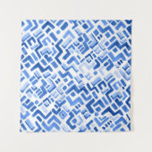 Waterverf geometrisch Abstract naadloos patroon Wandkleed (Voorkant)