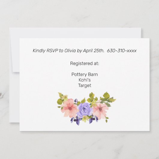 Waterverf Geometrisch Gold-Lijst met ventilator Kaart (Achterkant)