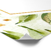 Waterverf Geometrisch Kristal Bruiloft Kies een st Poster (Hoek)