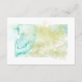 Waterverf Geometrisch Kristal Bruiloft Receptie Informatiekaartje (Achterkant)