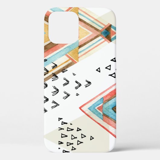 Waterverf Geometrisch Naadloos: Tribal Style. Case-Mate iPhone Case (Achterkant)
