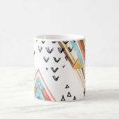 Waterverf Geometrisch Naadloos: Tribal Style. Koffiemok (Center)