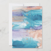 Waterverf | Geometrisch sparen de Datum Save The Date (Achterkant)