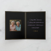 Waterverf geometrische 50ste bruiloft Jubileum Kaart (Binnen)