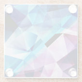 Waterverf Geometrische Abstracte achtergrond Glazen Onderzetter (Achterkant)