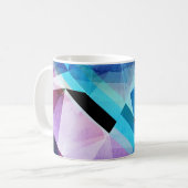 Waterverf Geometrische Abstracte achtergrond Koffiemok (Voorkant links)