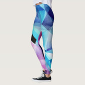 Waterverf Geometrische Abstracte achtergrond Leggings (Links)