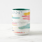 Waterverf Geometrische abstracte Gepersonaliseerd Mok (Midden)