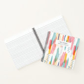 Waterverf Geometrische abstracte minimale pastel Notitieboek (Binnen)